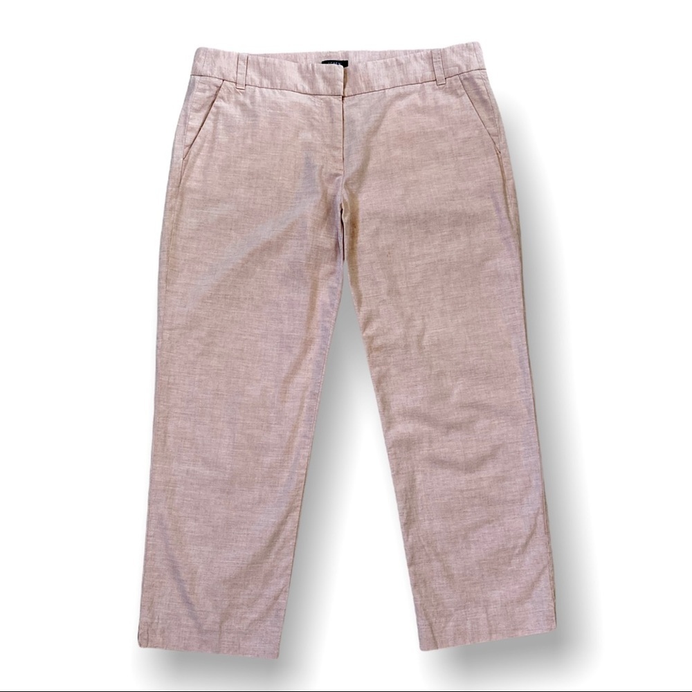 J. CREW City Fit Cocktail Capri Cotton Pants Size 8